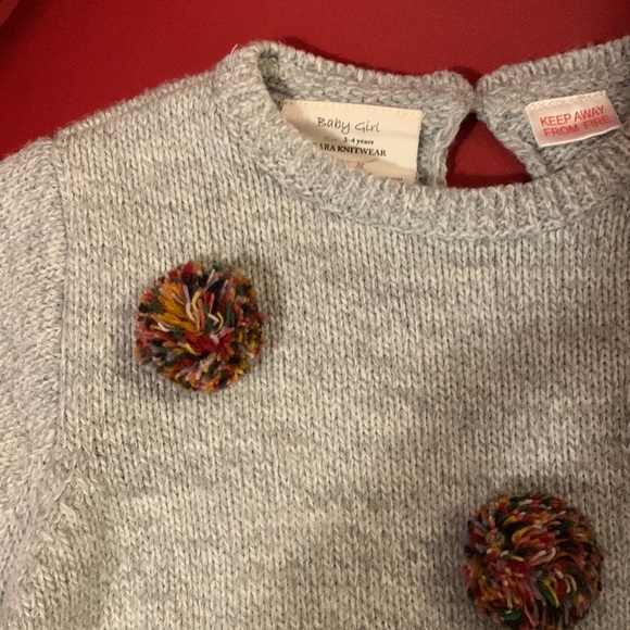 NWOT Zara girls sweater - Picture 2 of 5